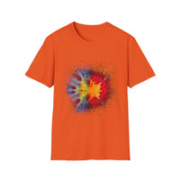 Supersonic 2:  Vibrant Splash Art Unisex T-Shirt, Colorful Tee, Casual Wear, Festival Shirt, Graphic Tee, Gift for Art Lovers