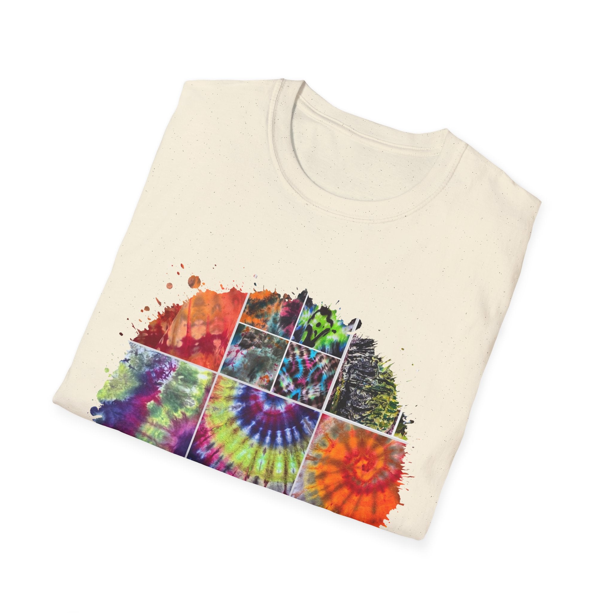 Resilience 2:  Vibrant Tie-Dye Unisex Softstyle T-Shirt, Bohemian Tee, Summer Apparel, Festival Wear, Gift for Him or Her