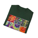 RESILIENCE:  Colorful collage Tie-Dye Unisex T-Shirt, Perfect for Summer Festivals, Casual Wear, Vacation, Gifts, and Artsy Vibes