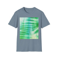 SWAMI: Soft, dreamy sea green/blue Tie-Dye Unisex T-Shirt, Festival Wear, Casual Style, Summer Vibes, Gift for Friends, Eco-Friendly Fashion