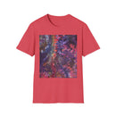 BOMBAY BLITZ:  Galactic Tie-Dye T-Shirt - Unisex Softstyle Tee, Boho Fashion, Festival Wear, Gift for Space Lovers, Casual Everyday Top