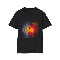 Supersonic 2:  Vibrant Splash Art Unisex T-Shirt, Colorful Tee, Casual Wear, Festival Shirt, Graphic Tee, Gift for Art Lovers