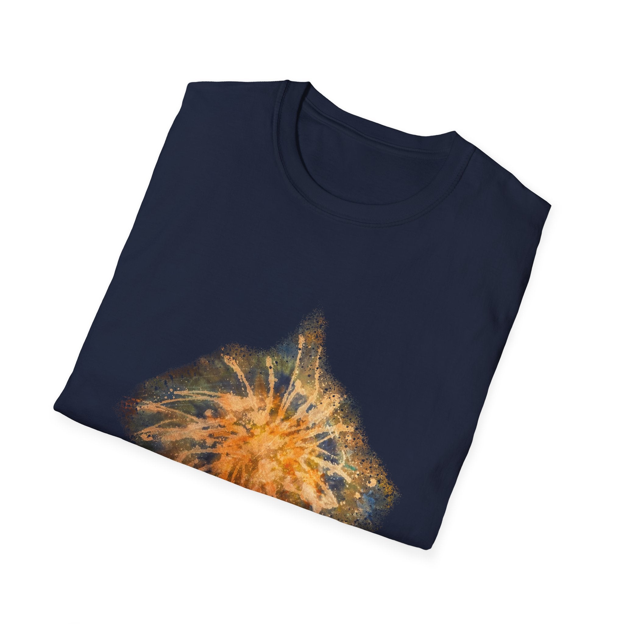 Eternal Starfire 2:  Boho Floral Snowy edge, Unisex T-Shirt - Cozy Casual Wear, Nature Lover Gift, Summer Vibes, Festival Attire, Everyday Comfort