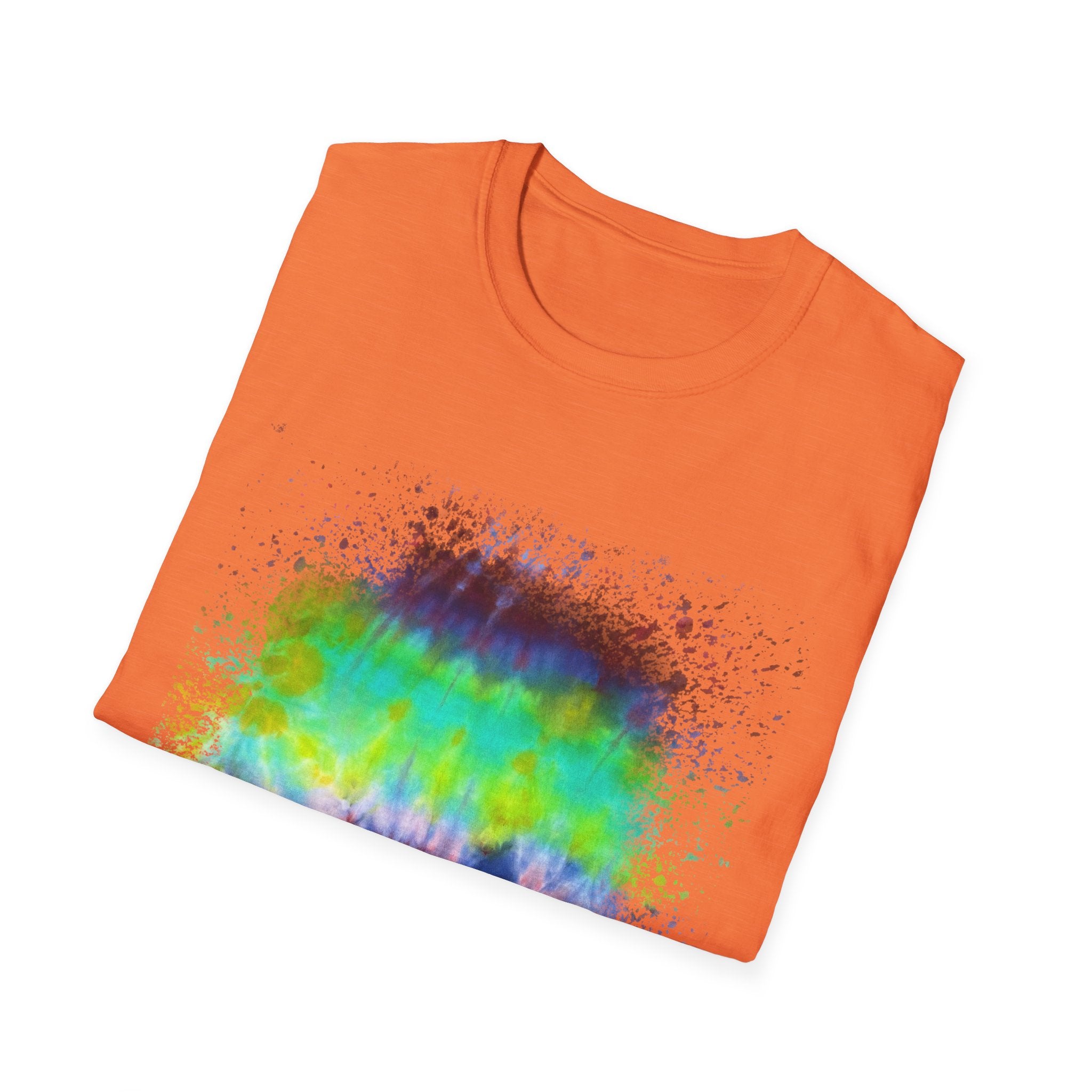 Sidewinder Showdown 2:  Vibrant Artistic Drip T-Shirt, Colorful Graphic Tee, Unisex Rainbow Shirt, Casual Wear, Gift for Art Lovers, Summer Fashion