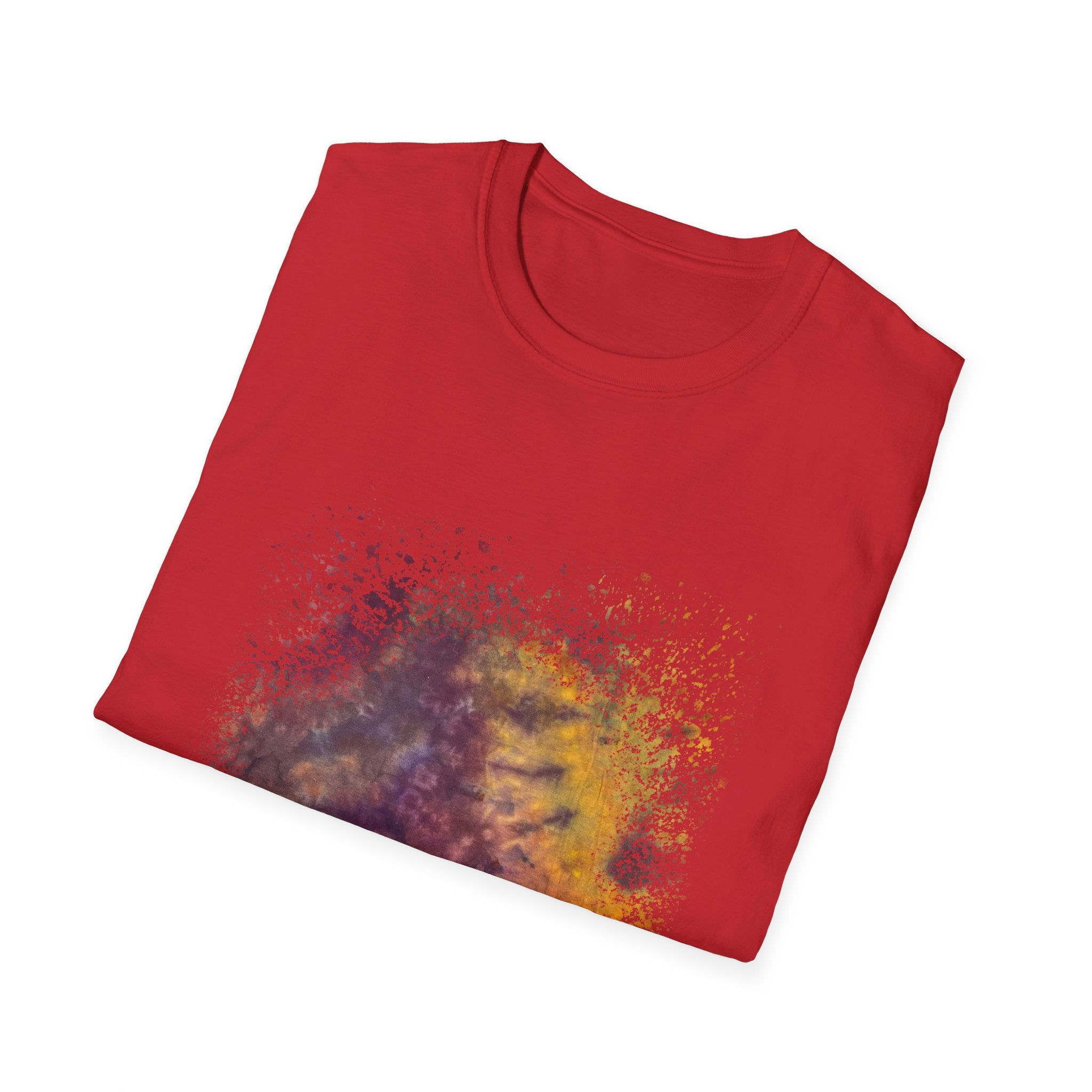Amber Prerogative 2:  Colorful Splash Unisex Softstyle T-Shirt, Casual Wear, Gift for Art Lovers, Summer Fashion, Vibrant Graphic Tee