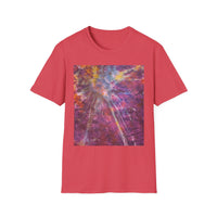 RASPBERRY SORBET:  Splat style, Galactic Vibe Unisex Softstyle T-Shirt | Space Art Tee, Cosmic Shirt, Gift for Astronomers, Unique Spacewear, Casual Wear