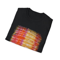 TEQUILA SUNRISE: Horizon inspired, beach vibe Tie-Dye Unisex Softstyle T-Shirt, Casual Wear, Summer Vibes, Festival Outfit, Gift for Friends, Tie Dye Shirt