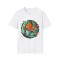 Whiplash 2:  Vibrant Spiral Tie-Dye Unisex T-Shirt, Soft Tee, Colorful Casual Tee, Summer Style shirt, Eco-friendly Gift, Festival Wear
