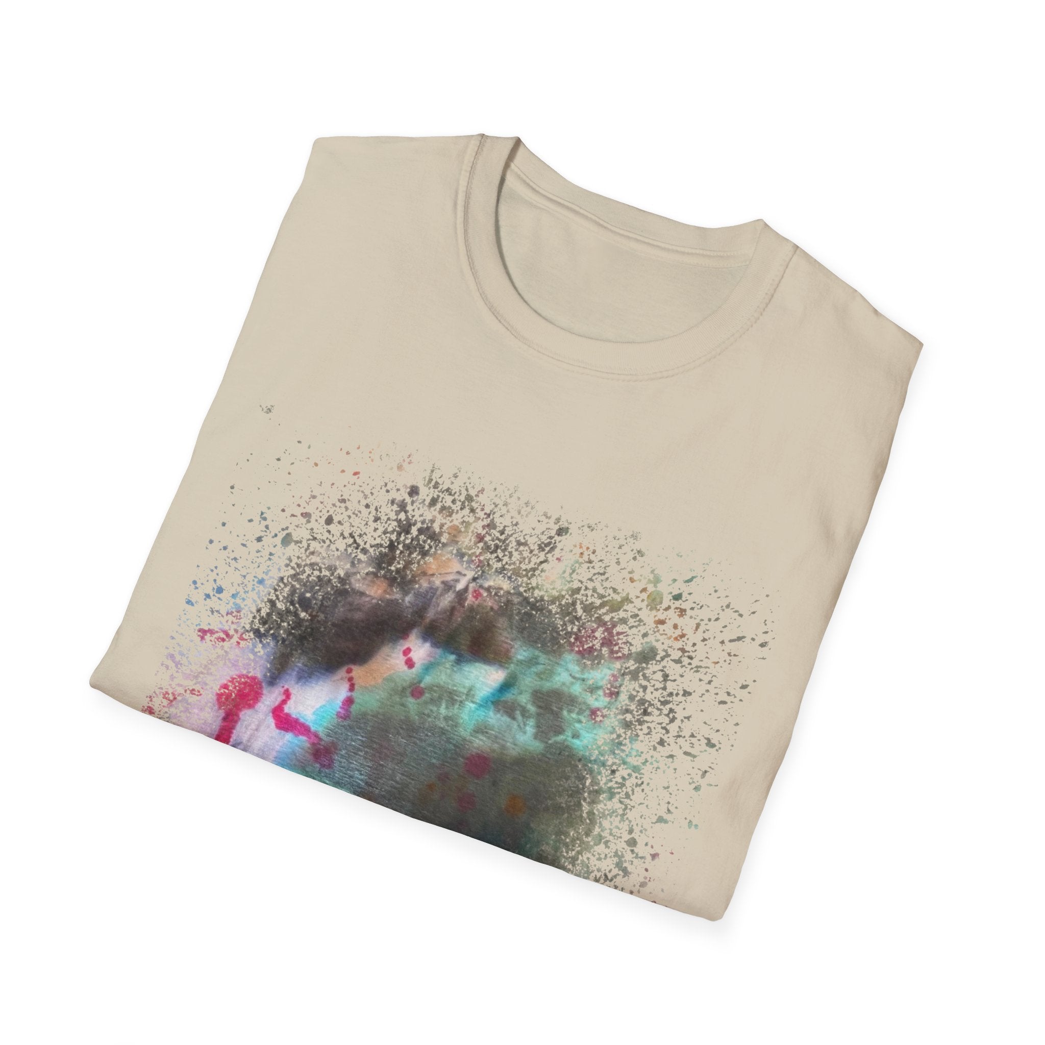 THUNDER BAY: Storm inspired Abstract Art Unisex Softstyle T-Shirt, Unique Fashion Tee, Comfortable Graphic Shirt, Perfect Gift, Casual Wear