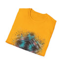 FOCAL POINT:  Kaleidoscope inspired, Colorful Tie-Dye Unisex T-Shirt, Funky Graphic Tee, Casual Summer Wear, Gift for Friends, Vibrant Design, Unique Style