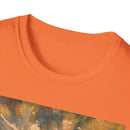 ETERNAL STAR FIRE: Cosmic Starburst T-Shirt - Softstyle Tee, Unisex Casual Shirt, Unique Graphic Top, Gift for Art Lovers, Trendy Summer Wear