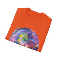 Dragonfly Destiny 2:  Colorful Tie-Dye Unisex T-Shirt, Boho Shirt, Casual Wear, Summer Style, Gift for Her, Festival Fashion, Spiritual Outfit