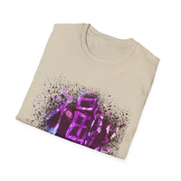 Dynasty 2: Colorful, splat style, tie dye Abstract Graphic Unisex Softstyle T-Shirt, Casual Wear, Unique Art Tee, Gift for Art Lovers, Trendy Everyday Top