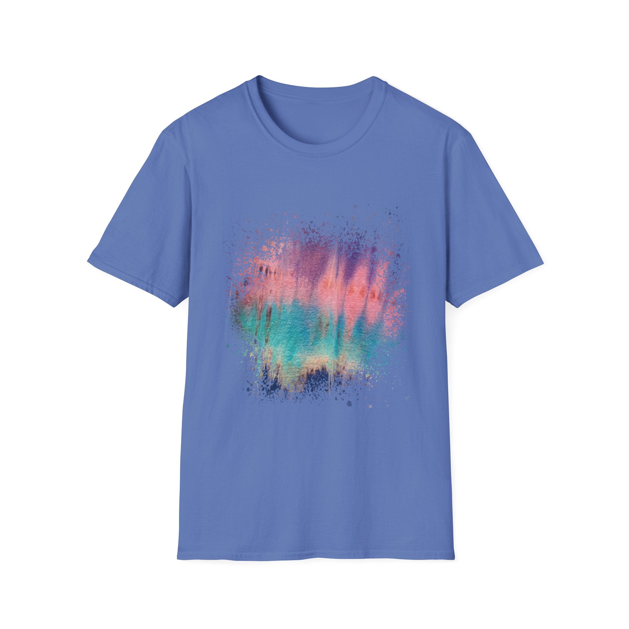 Momentum 2:  Colorful Abstract Unisex T-Shirt | Softstyle Tee for Casual Outings, Gifts, Festivals, Summer Vibes, Daily Wear