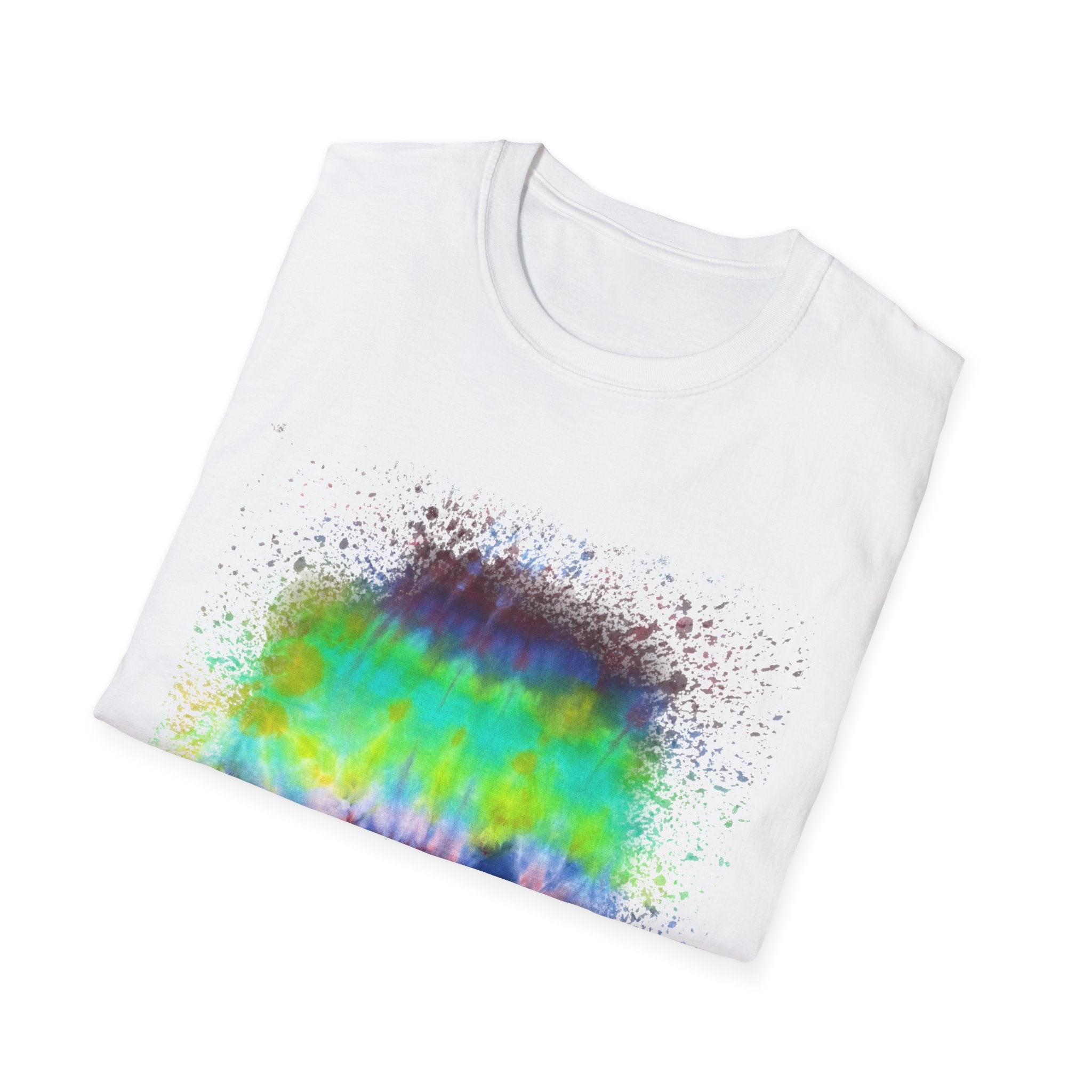 Sidewinder Showdown 2:  Vibrant Artistic Drip T-Shirt, Colorful Graphic Tee, Unisex Rainbow Shirt, Casual Wear, Gift for Art Lovers, Summer Fashion