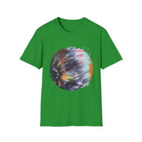 Bravado 2:  Colorful Tie-Dye Unisex Softstyle T-Shirt with Abstract Design, Perfect for Festivals, Casual Outings, Relaxed Days, Summer Vibes, and Gifts