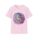 Dragonfly Destiny 2:  Colorful Tie-Dye Unisex T-Shirt, Boho Shirt, Casual Wear, Summer Style, Gift for Her, Festival Fashion, Spiritual Outfit
