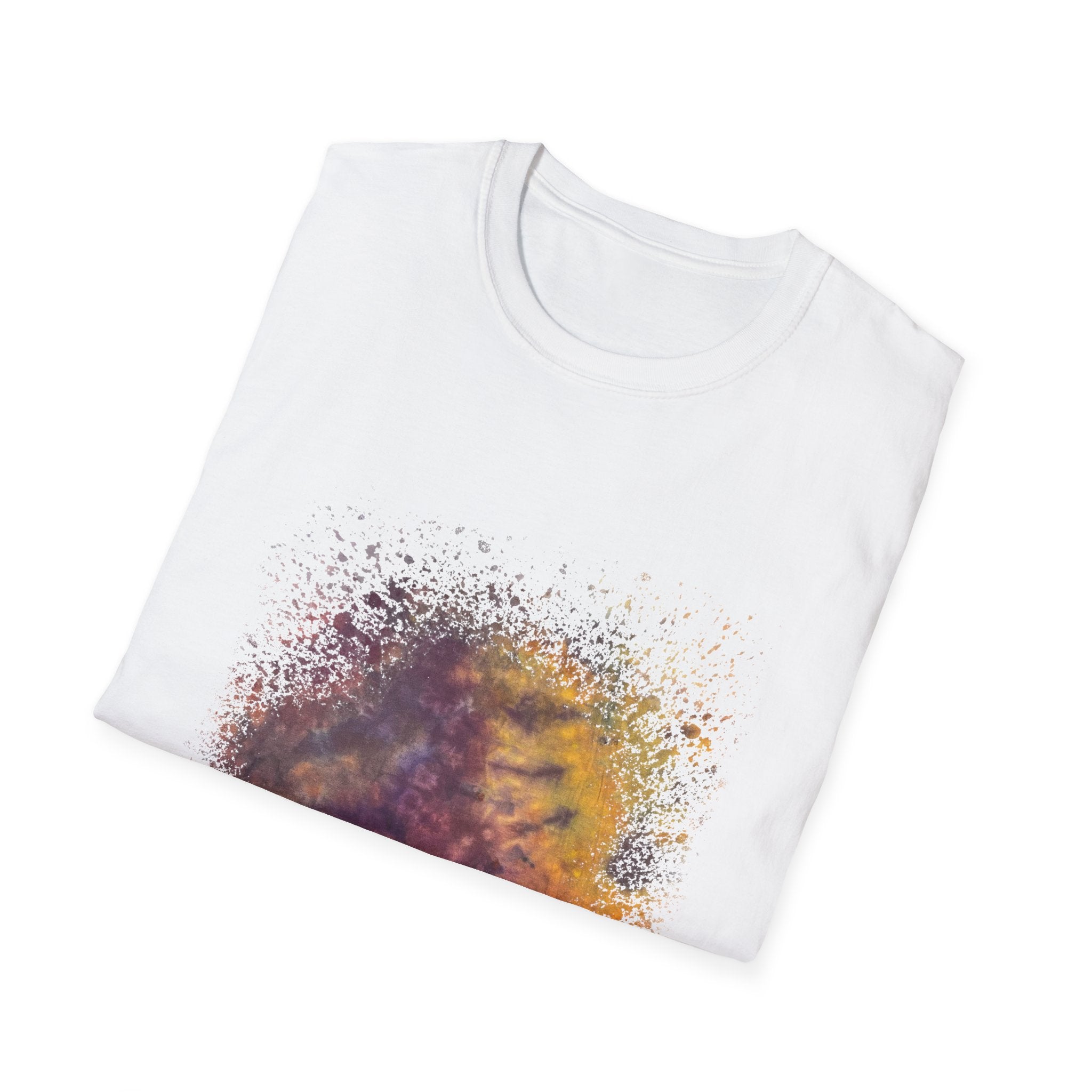 Amber Prerogative 2:  Colorful Splash Unisex Softstyle T-Shirt, Casual Wear, Gift for Art Lovers, Summer Fashion, Vibrant Graphic Tee