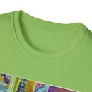 The DILEMMA: Colorful Graphic Collage Unisex Softstyle T-Shirt, Casual Tee, Unique Gift, Art Lover Shirt, Everyday Wear, Festival Apparel