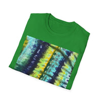 ALLIGATOR ALLEY: Reptile inspired, Vibrant Tie-Dye Unisex T-Shirt, Boho Style Tee, Summer Outfit, Festival Wear, Gift for Her, Unique Graphic Shirt