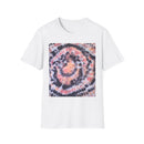TANGERINE TIGER: Spotted swirl Colorful Tie-Dye Unisex Softstyle T-Shirt, Festival Wear, Casual Outfit, Gift for Her, Summer Vibes, Boho Style