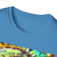 GIDEON: Vibrant swirl Tie-Dye T-Shirt for Festivals, Casual Wear, Spiritual Retreats, Gifts for Friends, Summer Style Essentials