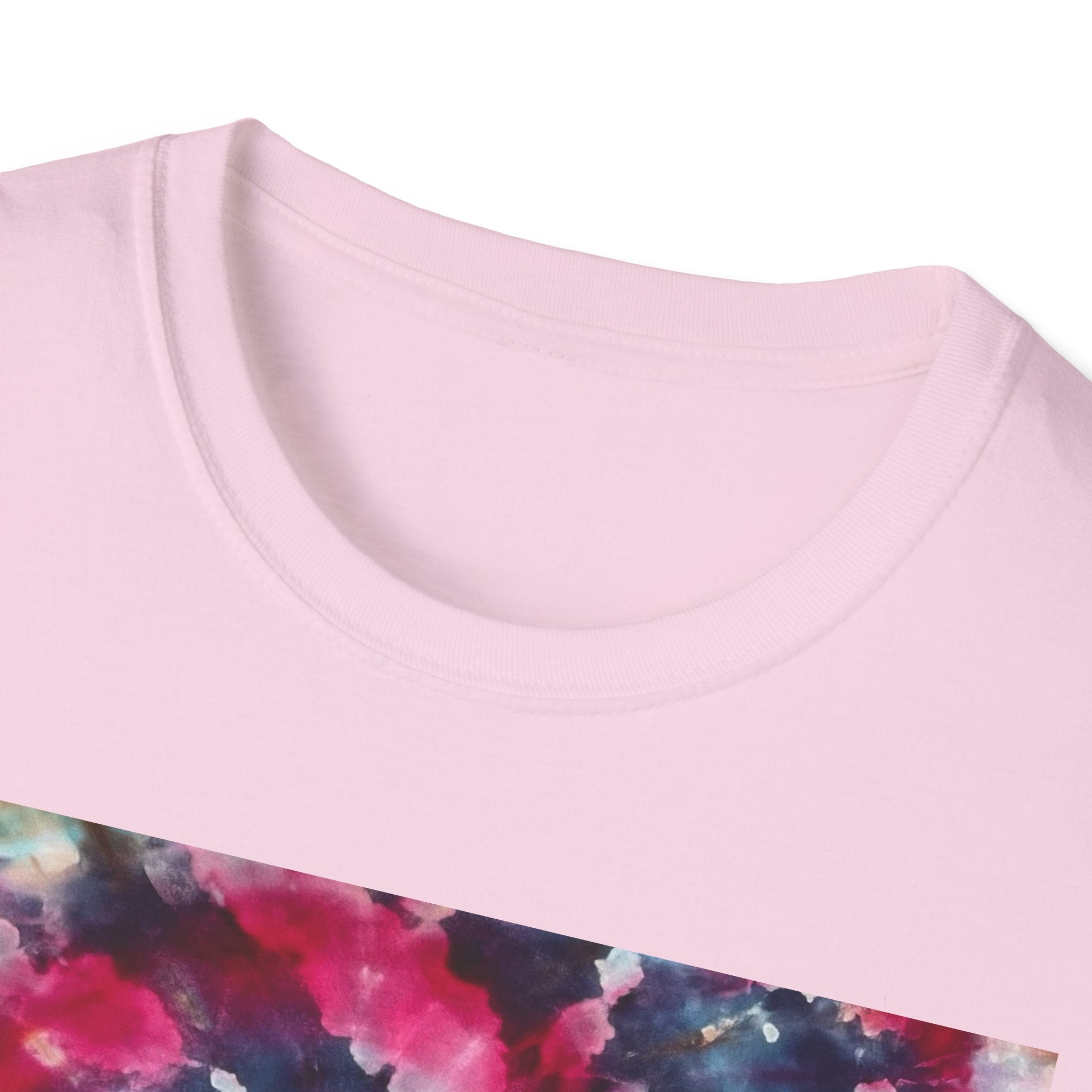 HARDCORE HARMONY: Smash Style Tie-Dye Vibe Unisex Softstyle T-Shirt, Party Wear, Music Festival Shirt, Summer Clothing, Gift for Him/Her