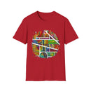 San Mateo Magic 2:  Vibrant Artistic Unisex T-Shirt, Colorful Graphic Tee, Trendy Casual Shirt, Unique Gift for Art Lovers, Summer Essential