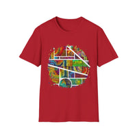 San Mateo Magic 2:  Vibrant Artistic Unisex T-Shirt, Colorful Graphic Tee, Trendy Casual Shirt, Unique Gift for Art Lovers, Summer Essential