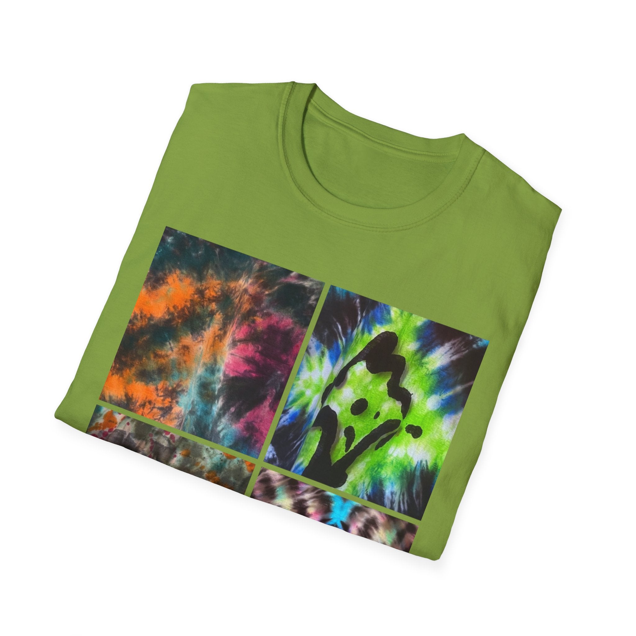 THE VICEROY: Unisex Tie-Dye collage T-Shirt, Vibrant Fashion Tee, Summer Wardrobe Essential, Festival Wear, Gift for Creative Souls, Casual Everyday Tee