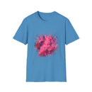 Magenta Madness 2:  Vibrant Splash T-Shirt: Unisex Softstyle, Art Enthusiast Gift, Casual Wear, Summer Apparel, Splash of Color, Vibrant Tee