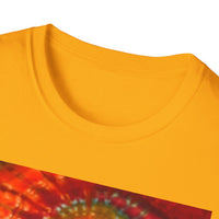 FUCHSIA FRENZY:  Vibrant fuchsia swirl, Tie-Dye T-Shirt, Boho Style Tee, Unisex Summer Shirt, Festival Outfit, Gift for Friends, Casual Wear