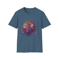 Fantasia 2:  Vibrant Splash Drip Art T-Shirt, Artistic Tee, Unisex Graphic Shirt, Trendy Casual Wear, Unique Gift for Art Lovers