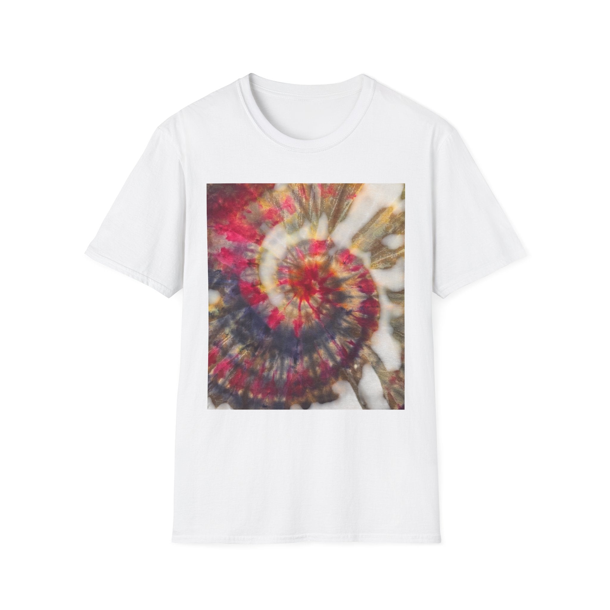 DESERT ROSE: Colorful Hot Spiral Design Unisex T-Shirt | Boho Circle Top | Size Range & Eco-Friendly | Perfect Gift for Nature Lovers & Summer Vibes