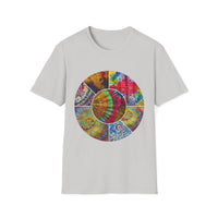Synchronicity 2:  Colorful Tie-Dye Unisex T-Shirt, Boho Chic Tees, Summer Vibes Shirt, Festival Wear, Gift for Friends, Relaxed Fit Tops