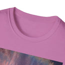 MOMENTUM: Northern Lights inspired, Edgy, Vibrant Tie-Dye Unisex T-Shirt, Softstyle Tee for Summer, Casual Wear, Fashion Statement, Gift for Friends, Festival Outfit, Relaxed Fit