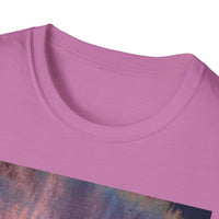 MOMENTUM: Northern Lights inspired, Edgy, Vibrant Tie-Dye Unisex T-Shirt, Softstyle Tee for Summer, Casual Wear, Fashion Statement, Gift for Friends, Festival Outfit, Relaxed Fit