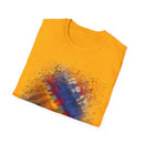 INTUITION:  Sunrise inspired, Vibrant Tie-Dye Unisex Softstyle T-Shirt | Comfortable Casual Wear, Gift Idea for Summer, Music Festivals, Retro Vibes, Unisex Apparel