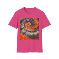 MARMALADE REBEL: Splashy Unisex super swirl Tie-Dye T-Shirt, Vibrant Spiraled Design, Casual Summer Tee, Festival Wear, Gift for Friends