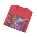 RASPBERRY SORBET:  Splat style, Galactic Vibe Unisex Softstyle T-Shirt | Space Art Tee, Cosmic Shirt, Gift for Astronomers, Unique Spacewear, Casual Wear