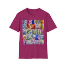 THE SCRAMBLE: Colorful, sampler style,  Tie-Dye collage Unisex T-Shirt, Vibrant Casual Wear, Summer Festival Top, Gift for Him/Her, Retro Vibe Fashion