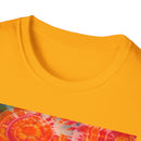 RIPPLE: Koi pond inspired ripple swirl style, Tie-Dye Unisex Softstyle T-Shirt, Bohemian Tee, Summer Vibes Shirt, Festival Wear, Gift for Her, Unique Tie Dye Fashion