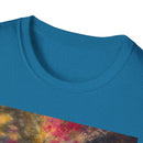 SAPPHIRE SCORPION:  Gritty style, Bohemian Tie-Dye T-Shirt, Comfortable Casual Wear, Unique Gift for Friends, Perfect for Festivals, Summer Style, Unisex Fashion