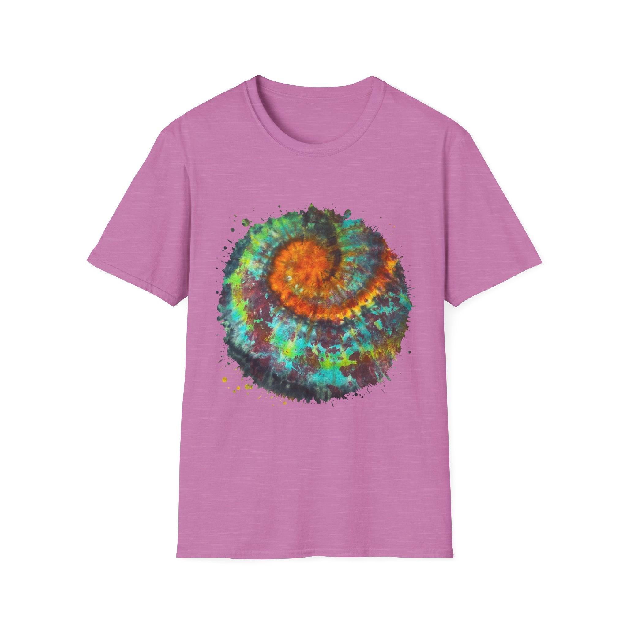 Whiplash 2:  Vibrant Spiral Tie-Dye Unisex T-Shirt, Soft Tee, Colorful Casual Tee, Summer Style shirt, Eco-friendly Gift, Festival Wear