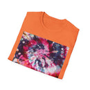 HARDCORE HARMONY: Smash Style Tie-Dye Vibe Unisex Softstyle T-Shirt, Party Wear, Music Festival Shirt, Summer Clothing, Gift for Him/Her