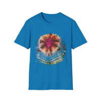 SAND DOLLAR DREAM: Ocean inspired Vibrant Tie-Dye Unisex T-Shirt, Boho Tee, Summer Shirt, Festival Wear, Unique Gift for Music Lovers
