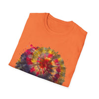 Desert Rose 2:  Vibrant Tie-Dye T-Shirt, Unisex Softstyle Tee, Boho Chic Shirt, Casual Wear, Perfect for Summer Festivals, Gift for Friends