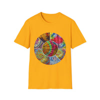 Synchronicity 2:  Colorful Tie-Dye Unisex T-Shirt, Boho Chic Tees, Summer Vibes Shirt, Festival Wear, Gift for Friends, Relaxed Fit Tops