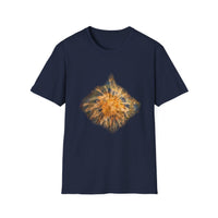 Eternal Starfire 2:  Boho Floral Snowy edge, Unisex T-Shirt - Cozy Casual Wear, Nature Lover Gift, Summer Vibes, Festival Attire, Everyday Comfort