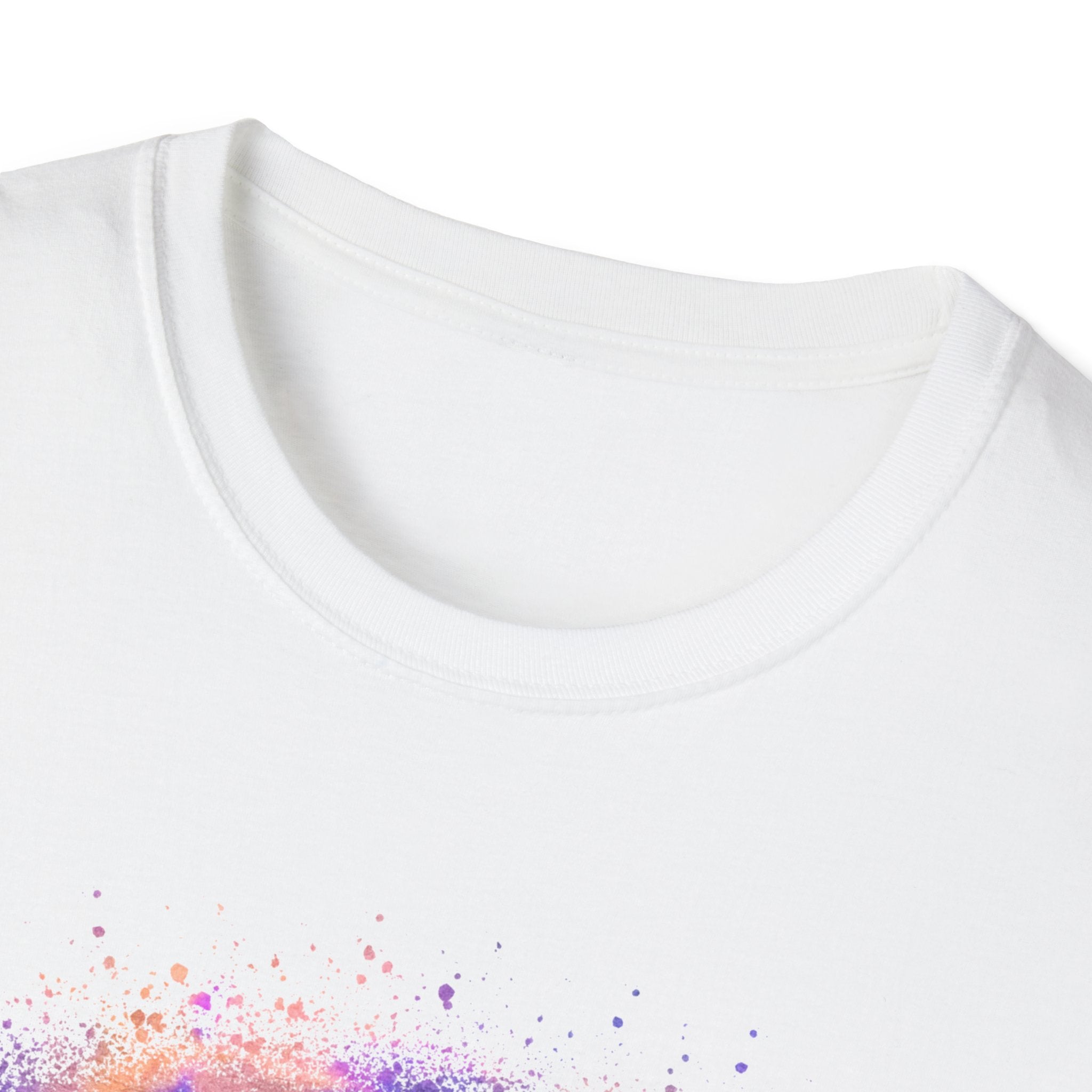 HURRICANE RIDGE: Vibrant Abstract Art T-Shirt | Unisex Softstyle Tee, Casual Wear, Gift for Art Lovers, Summer Vibes, Unique Statement Piece